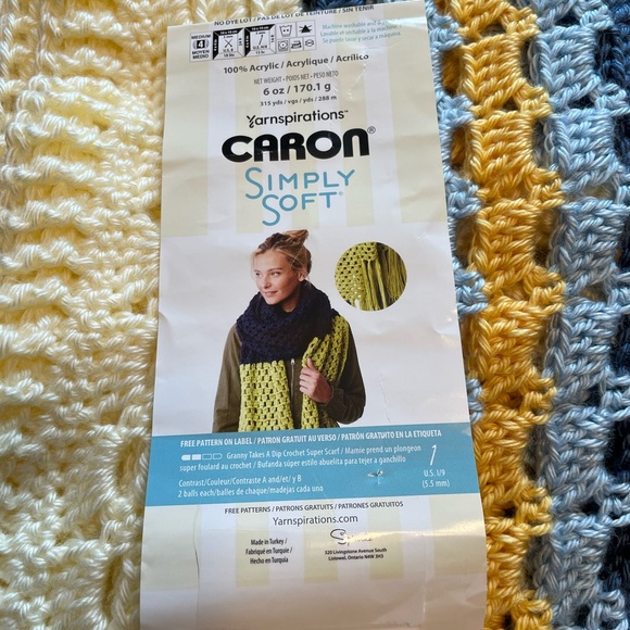 Handmade Baby Blanket - Blue and Yellow Stripe - Picture 9 of 11